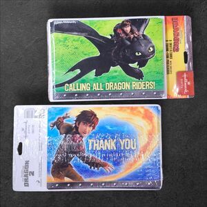 Two How to Train Your Dragon 2 Party Invites & Thank You Cards Hallmark Lot NOS